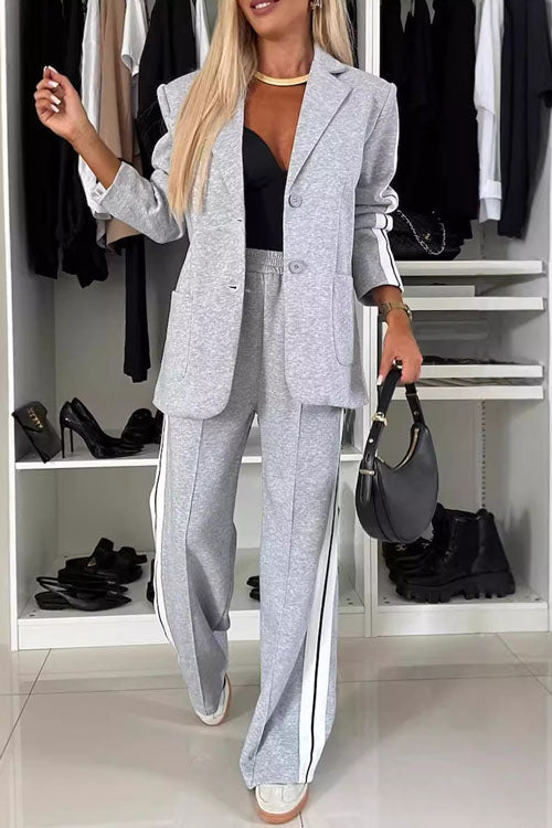 Lilliagirl   Autumn And Winter Long-Sleeved Lapel Casual Suit