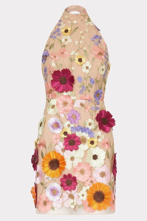 LilliagirlFashion Three-Dimensional Embroidery Flower Dress