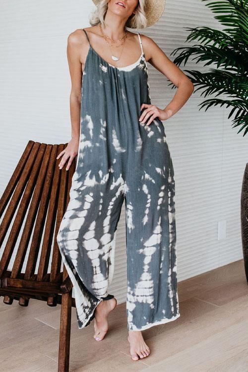 Lilliagirl First Class Tie Dye Casual Jumpsuits
