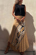 Lilliagirl Fashion Print Skirt + Sleeveless Cropped Top