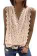 Lilliagirl Fashion Lace V Neck Sleeveless Vest Top