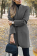 Lilliagirl Fashion Chic Solid Color Stand Collar Coat