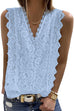Lilliagirl Fashion Lace V Neck Sleeveless Vest Top