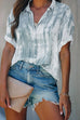 Lilliagirl Fashion Printed Short Sleeve Chiffon Top