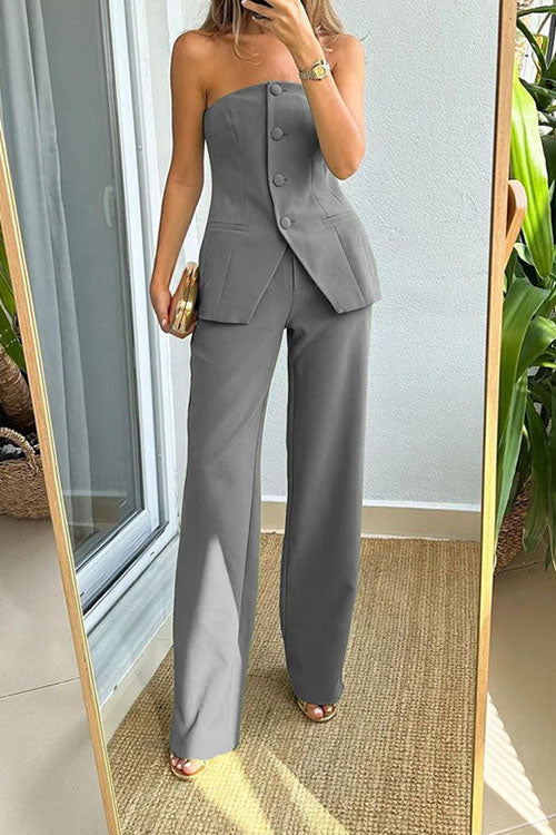 Lilliagirl Casual Fashionable Suit With Temperament And Bra Suit