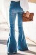 Lilliagirl Old Blue Flared Jeans With Holes